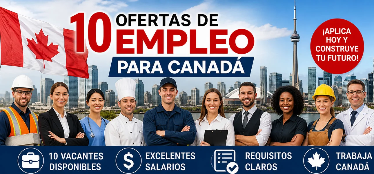 Ofertas de empleo en Canadá – agosto 2026