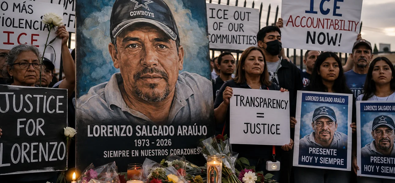 Muere Lorenzo Salgado Araújo durante operativo de ICE en Houston 